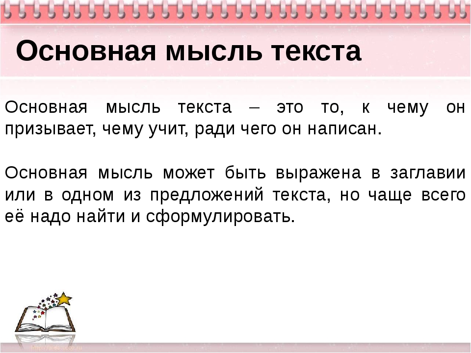 Что такое текст как определить тему главную мысль текста как составить план текста